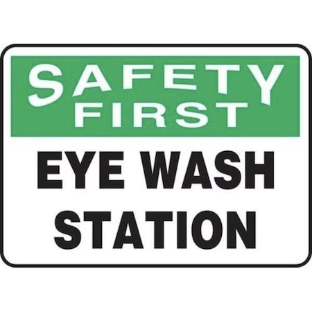 Accuform OSHA SAFETY FIRST SAFETY SIGN EYE MFSD981XP MFSD981XP